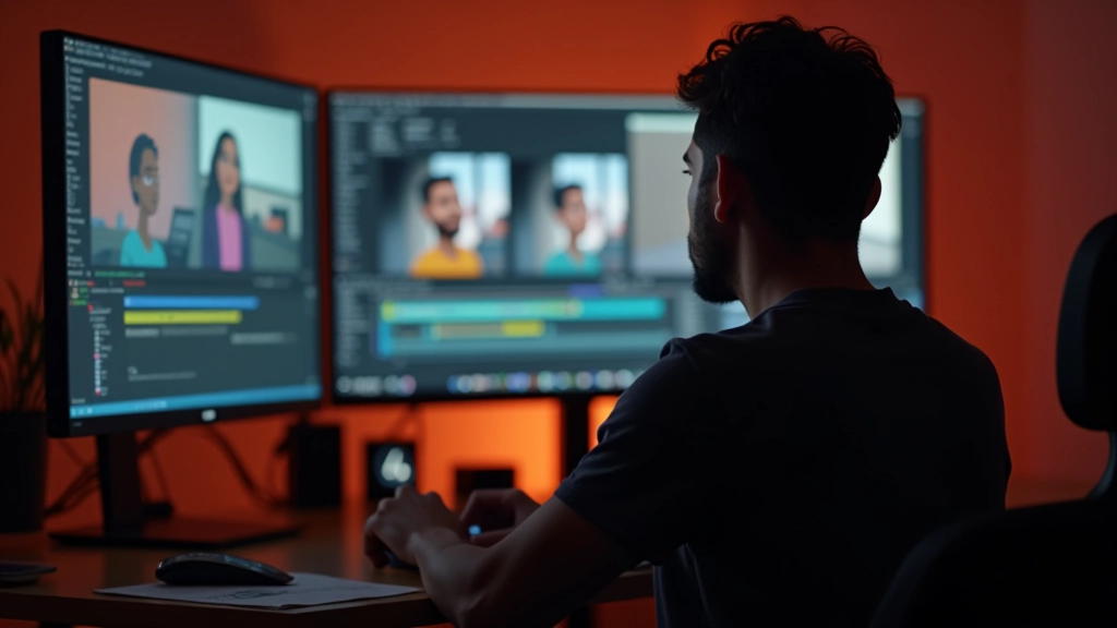 Animator che rivede timeline di animazione e curve di easing