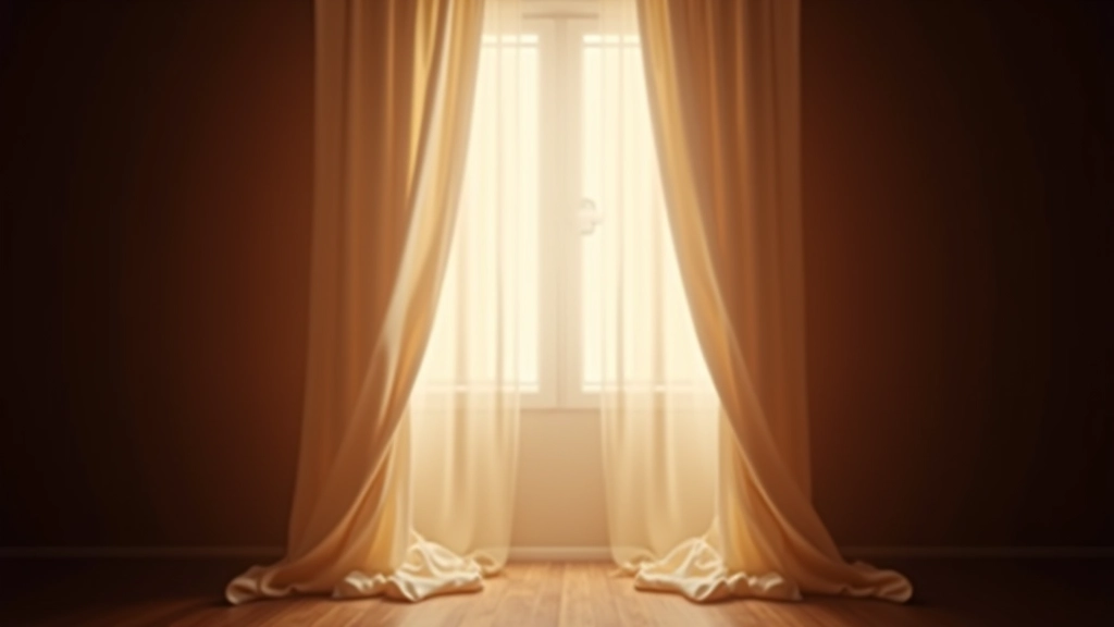 Transizione con effetto di tenda che si apre